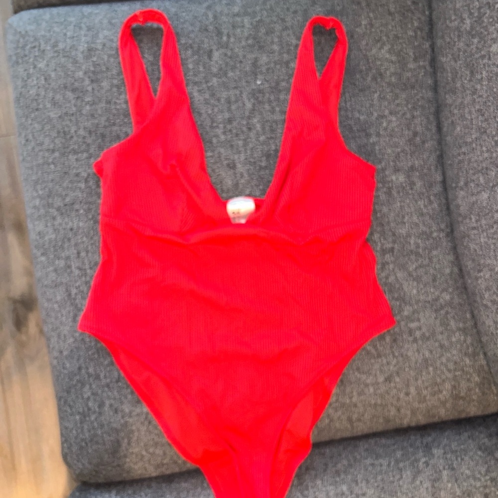 H&M Red Bodysuit One Piece Classic Design
